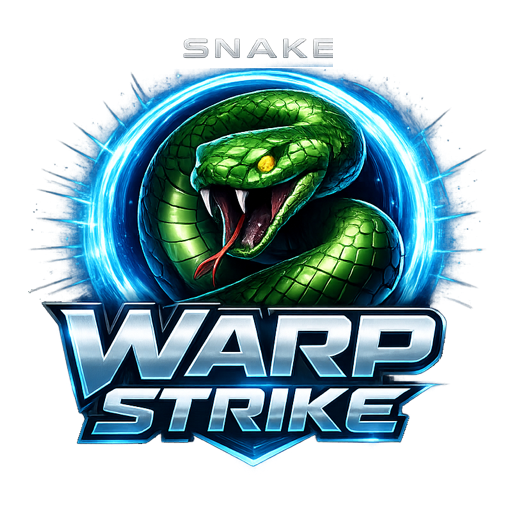 Snake WarpStrike green snake and blue portal artwork